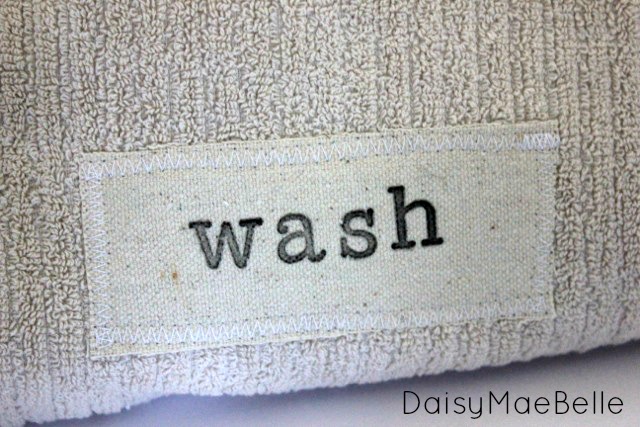 DIY Stamped Hand Towels @ DaisyMaeBelle
