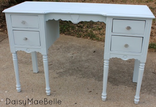 pale blue desk