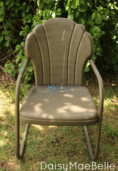 refinishing old metal chairs