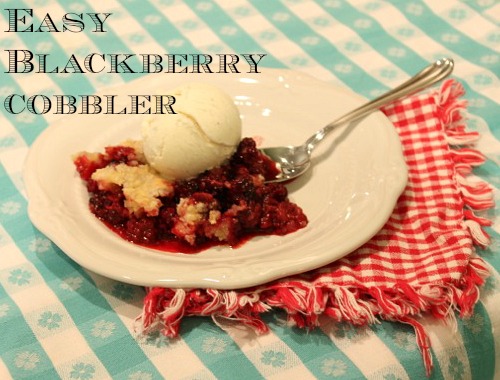 How to Make a Blackberry Cobbler @ DaisyMaeBelle