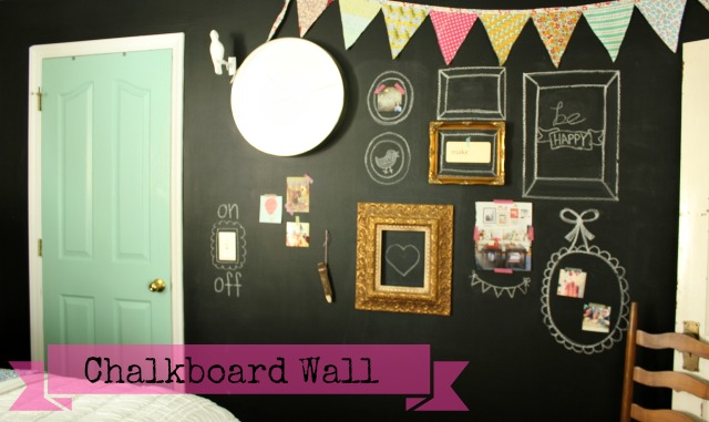 Painting a wall with chalkboard paint