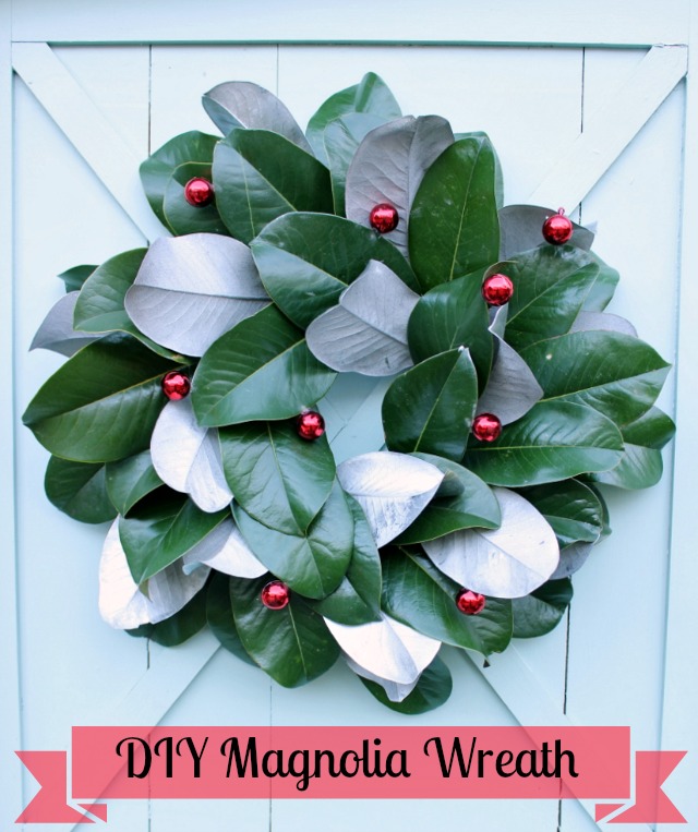 How to make wreath with magnolia leaves