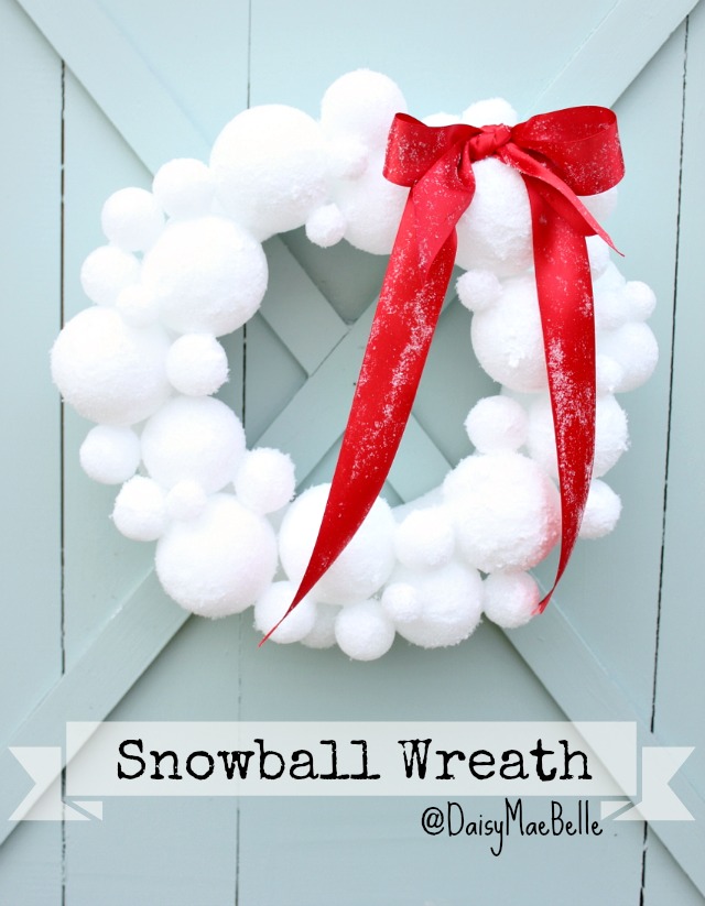 How to make a snowball wreath