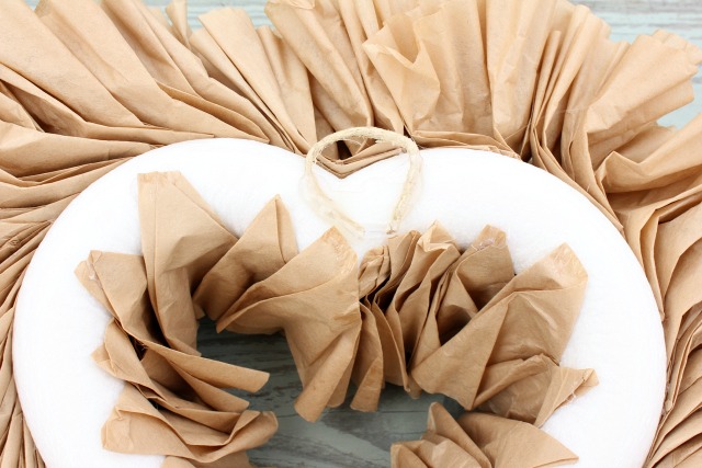 How to Make a Coffee Filter Wreath