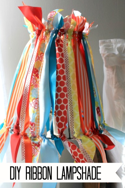 decorating lamp shades with ribbon