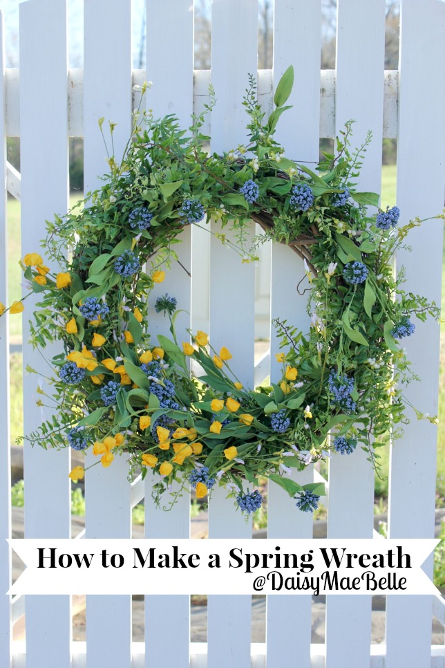 How to Decorate a Grapevine Wreath for Spring