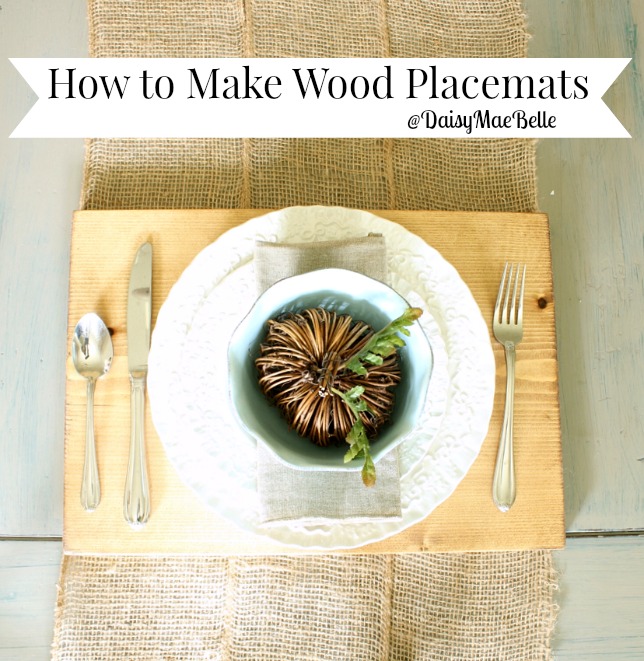 DIY Wood Placemats