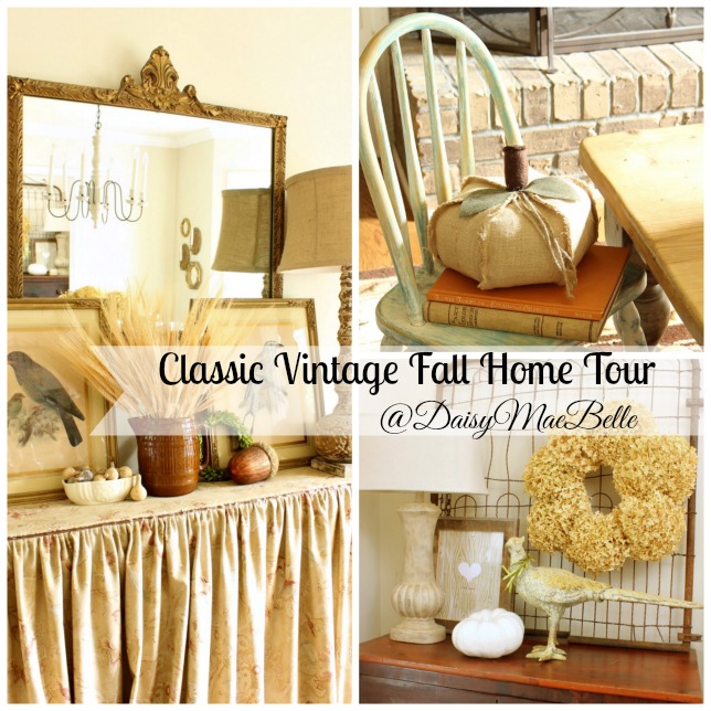 fall home tour collage